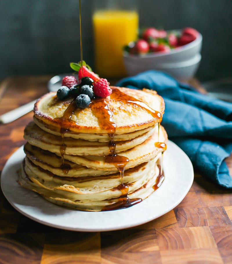 Tangy Sourdough Pancakes with Crispy Edges