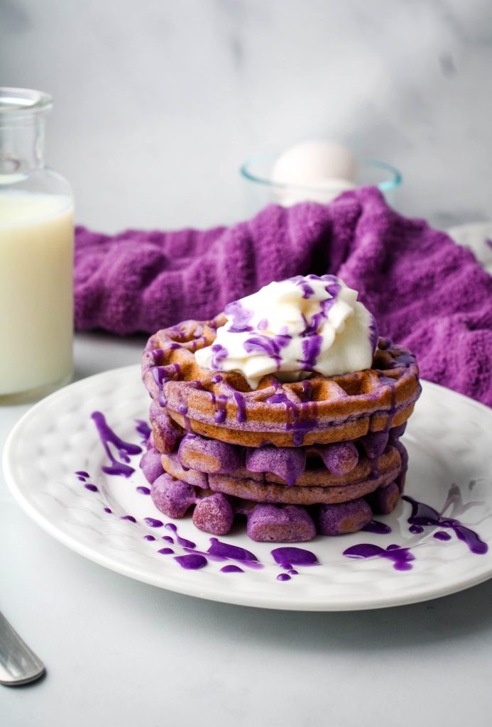 Ube Purple Waffles Ube Purple Waffles